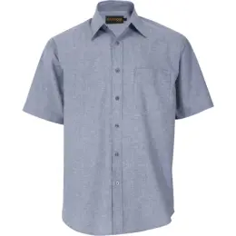 Navy Oxford Lounge Short Sleeve Mens